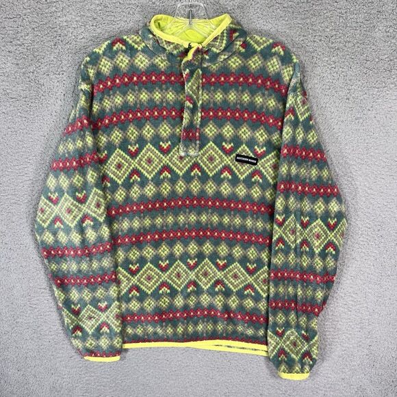Southern Marsh Pisgah Sweater Womens Small Green Aztec 1/4 Zip Pullover - Picture 1 of 6